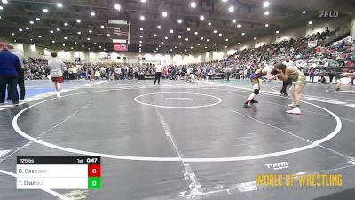 125 lbs Consi Of 64 #1 - Oliver Cass, BULLDOG WRESTLING CLUB vs Tristan Diaz, Silver State Wrestling Academy