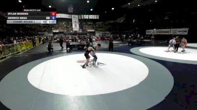 74 kg Champ. Round 1 - Dylan Moreno vs Derrick Meza, Surfside X Wrestling