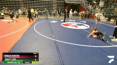 57 lbs 5th Place Match - Trinity Link, Greybull Basin Athletic Club vs Paislee Barton, Riverton USA Wrestling