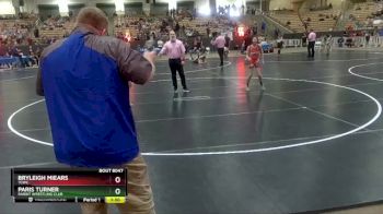 100 lbs 1st Place Match - Paris Turner, Rabbit Wrestling Club vs Bryleigh Miears, TCWC