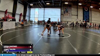 128 lbs Rd# 8 -10:15am Saturday - Cordy Zalota, POWA vs Leona Martinez, Cali Pink