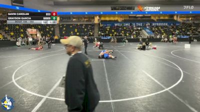 150 lbs Champ. Round 1 - Grayson Garcia, Aurora (Marmion Academy) vs Gavin Carolan, Decorah