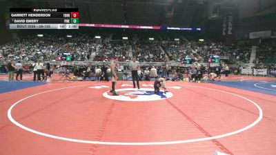 3A-126 lbs Champ. Round 1 - David Emery, Pinedale vs Garrett Henderson, Torrington