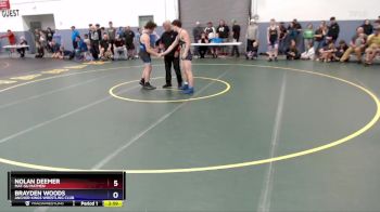 150 lbs Semifinal - Brayden Woods, Anchor Kings Wrestling Club vs Nolan Deemer, Mat-Su Matmen