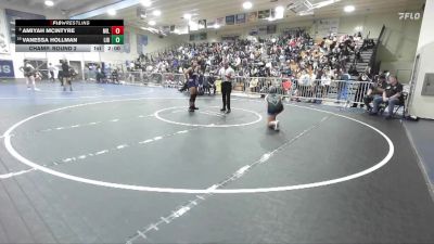 130 lbs Champ. Round 2 - Amiyah Mcintyre, Millikan vs Vanessa Hollman, Liberty (Winchester)
