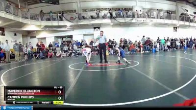 85 lbs Champ. Round 1 - Maverick Ellington, Bealmear Wrestling Club vs Camden Phillips, Indiana