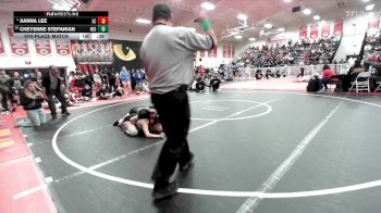 115 lbs 5th Place Match - Cheyenne Stepanian, Hesperia vs Jianna Lee, La Canada