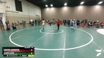 117 lbs Round 3 - Kaden Luna, NB Elite Wrestling Club vs Colton Johnston, Spring Klein Wrestling Club
