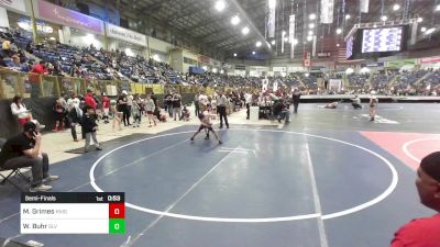 66 lbs Semifinal - Mansa Hannibal Grimes, Knights Youth Wrestling vs Walker Buhr, SLV Elite WC