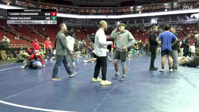 3A-106 lbs Cons. Round 4 - Carew Christensen, Waukee Northwest vs Eddie Salgado, Ankeny