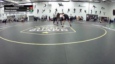 197 lbs Quarterfinal - Khelei Tillman, Heidelberg vs Evan Wakefield, Davenport