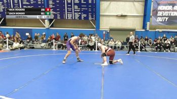 197 lbs Semifinal - Zach Borzio, Williams College vs Nick Rogers, Springfield