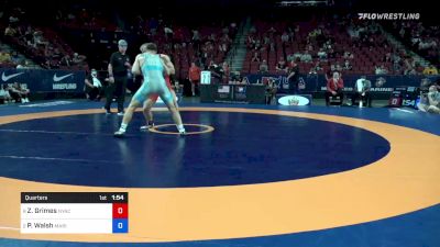 77 kg Quarters - Zachary Grimes, New York Athletic Club vs Peyton Walsh, Marines