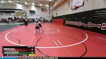 105 Girls Semifinal - Bernie Rock, Brighton Highschool vs Hannah Rocklin, Chatfield Wrestling Club