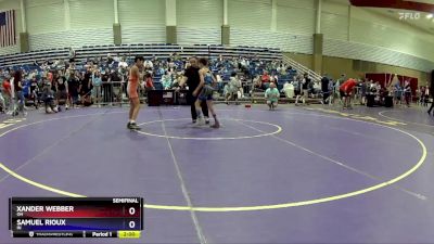 77 lbs Semifinal - Xander Webber, OH vs Samuel Rioux, IN