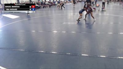 103 lbs Cons. Round 3 - Abigail Mendoza, Quincy vs Mia Vazquez, Augustana (IL)