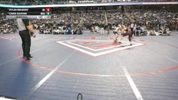 5A 138 lbs Semifinal - Chris Gaither, West Rowan High School vs Dylan Belmont, Monroe High School