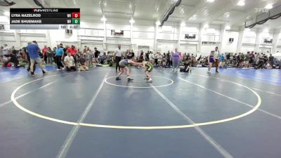 87.8-95.2 lbs 3rd Place - Lyra Nazelrod, WV vs Jade Shuemake, WV