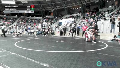 75 lbs Consi Of 4 - Ayden Barnard, ARDMORE TAKEDOWN CLUB vs Cade Surrell, D3 Wrestling Cluib