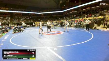 157 Class 4 lbs Cons. Round 1 - Elijah Redmond, Oak Park vs Dj Dillon, Francis Howell North