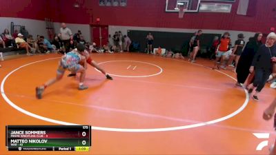 175 lbs Round 3 (6 Team) - Matteo Nikolov, WAR vs Jance Sommers, Pirate Wrestling Club