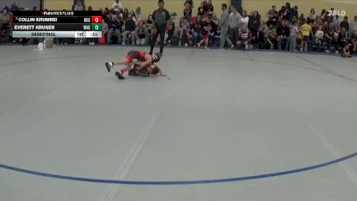 50 lbs Semifinal - Everett Kruger, Waseca vs Collin Krumrei, Grand Rapids Grapplers