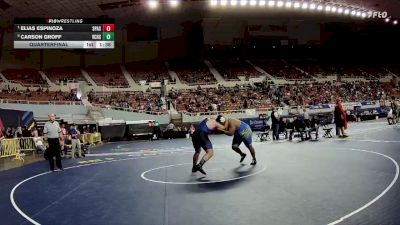 285-D4 Quarterfinal - Elias Espinoza, San Pasqual vs Carson Groff, Valley Christian High School