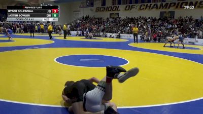 116 lbs Consi Of 8 #1 - Ryder Doleschal, J Serra vs Jaxten Bowler, Canyon View (UT)