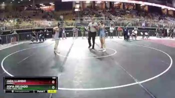 140 lbs Semifinal - Jada Llamido, Hagerty vs Sofia Delgado, Miami Coral Park