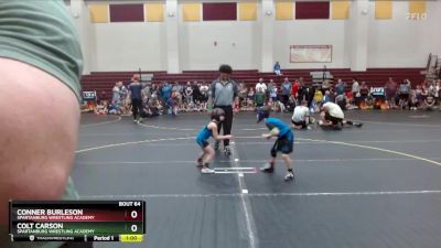 55 lbs Cons. Semi - Conner Burleson, Spartanburg Wrestling Academy vs Colt Carson, Spartanburg Wrestling Academy