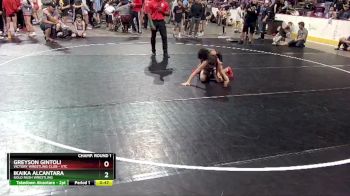 87 lbs Champ. Round 1 - Ikaika Alcantara, Gold Rush Wrestling vs Greyson Gintoli, Victory Wrestling Club - VTC