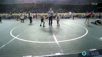 70 lbs 3rd Place - Cohen Huckabay, Weatherford Youth Wrestling vs Cooper Keys, Wagoner Takedown Club