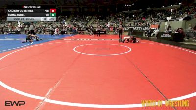 68 lbs Round Of 16 - Aaliyah Gutierrez, Pomona Elite Girls vs Emma Angel, Reign WC