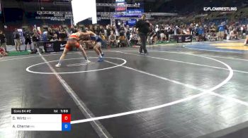 126 lbs Cons 64 #2 - Cole Wirtz, Wyoming vs Adam Cherne, Minnesota