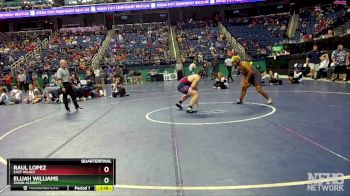 1A 175 lbs Quarterfinal - Elijah Williams, Union Academy vs Raul Lopez, East Wilkes