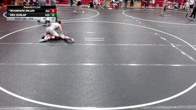 215 lbs Semifinal - Dex Dunlap, La Grande vs McGregor Miller, Madison
