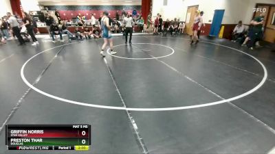 126 lbs Champ. Round 1 - Preston Thar, Douglas vs Griffin Norris, Star Valley