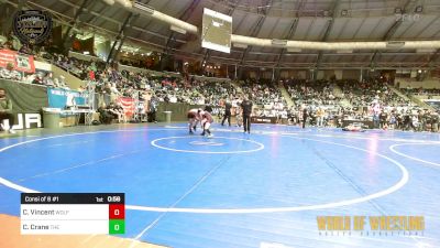 100 lbs Consi Of 8 #1 - Cayden Vincent, Wolf Gang Wrestling Academy vs Coy Crane, The Stable