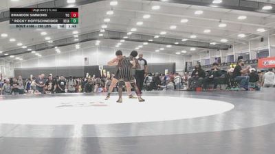 190 lbs Champ. Rd Of 16 - Brandon Simmons, YIC vs Rocky Hoffschneider, Bear Cave
