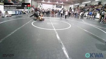 70 lbs Quarterfinal - Hayden Wenetshlager, Salina Wrestling Club vs Hollis Federico, Muskogee Rougher Youth Wrestling