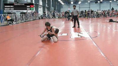 110 lbs Round 3 - 12:30pm Saturday - Kasen Hill, NYWAY - Iron Empire vs Brody Koz, Westshore D.S.