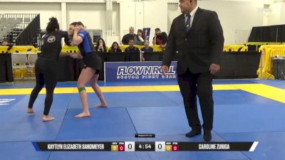 Caroline Zuniga vs Kaytlyn Elizabeth Sandmeyer 2025 World IBJJF Jiu-Jitsu No-Gi Championship
