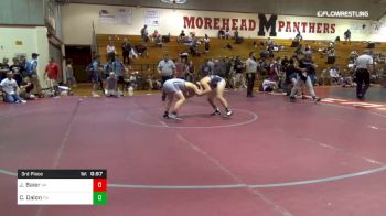 152 lbs 3rd Place - Jake Baier, Va vs Colby Dalon, Tn