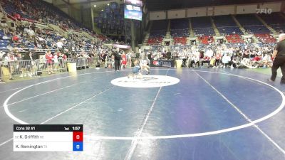 150 lbs Cons 32 #1 - Kaleb Griffith, NE vs Keith Remington, TX