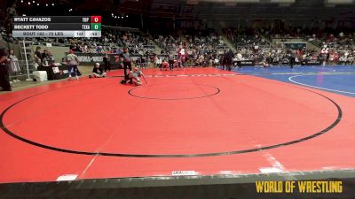 70 lbs Consi Of 8 #1 - Ryatt Cavazos, Top Rank vs Beckett Todd, Texas Elite