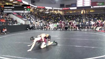 106 lbs 5th & 7th Place - Cooper Krob, Mount Vernon vs Josh Gray, Sergeant Bluff-Luton