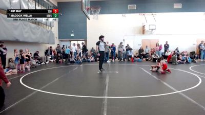 53 lbs 3rd Place Match - Rip May, 208 Spartan WC vs Maddox Wells, Kimberly Bulldog Wrestling Club
