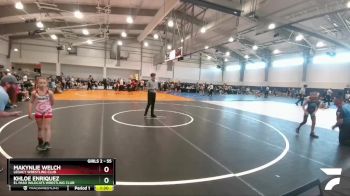 55 lbs Round 2 - Khloe Enriquez, El Paso Wildcats Wrestling Club vs MaKynlie Welch, Legacy Wrestling Club