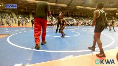 80 lbs Quarterfinal - Jeremiah Bell, Tulsa North Mabee Stampede vs Zaiden Wilson, Pin-King All Stars