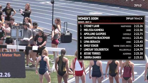 Women's 800m, Finals 15